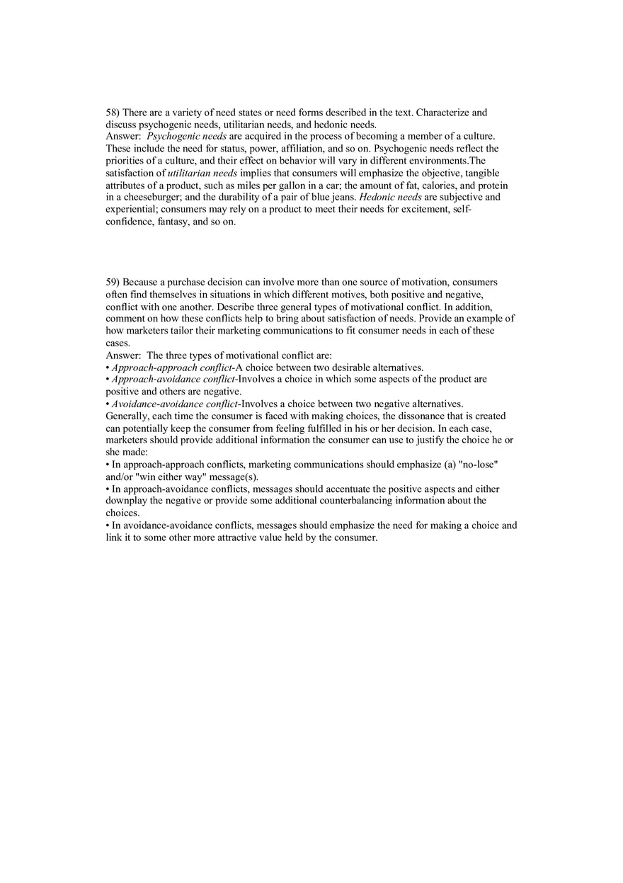 Motivation and Affect Answer Key 2 - Page 4