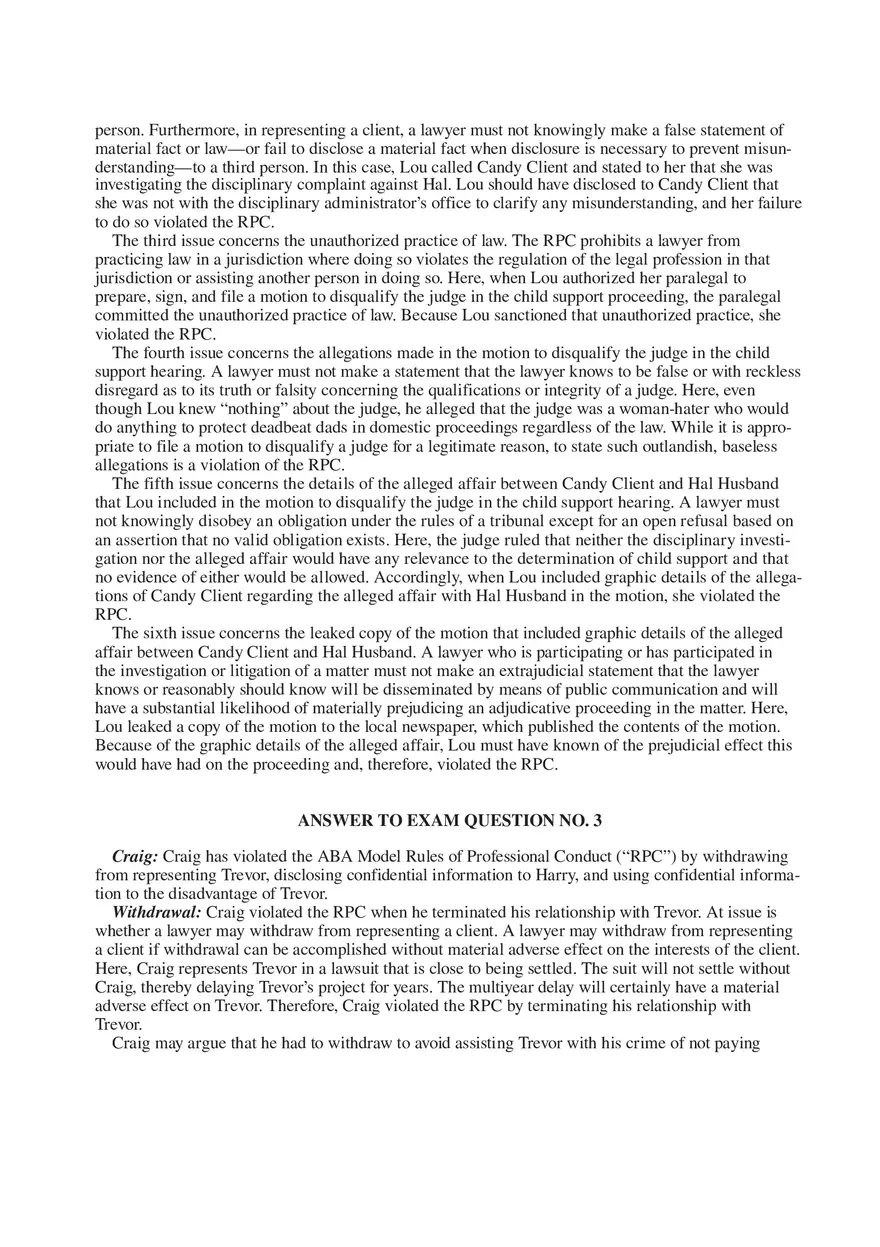 Professional Responsibility Guide Part 9 - Page 9