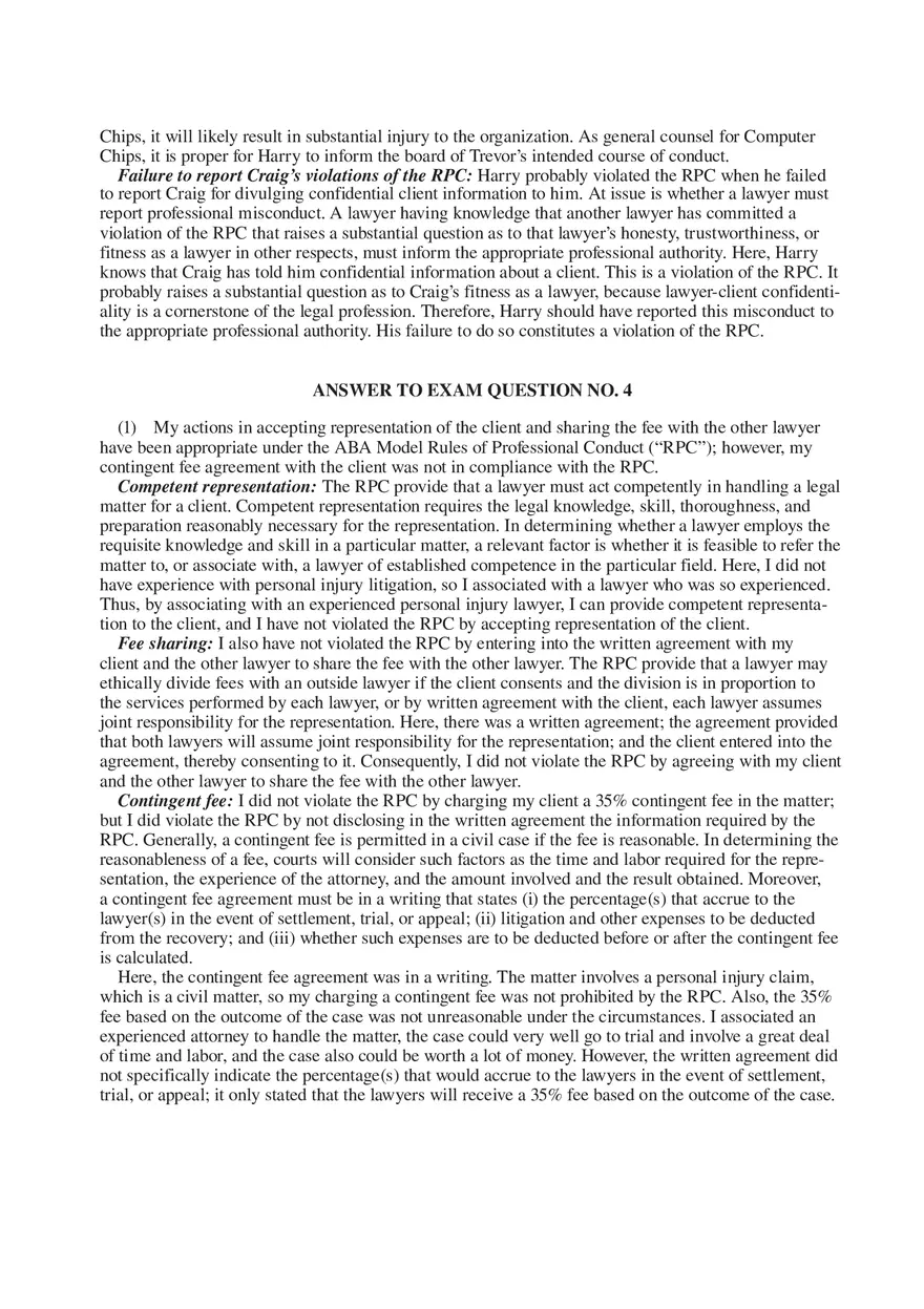 Professional Responsibility Guide Part 9 - Page 11