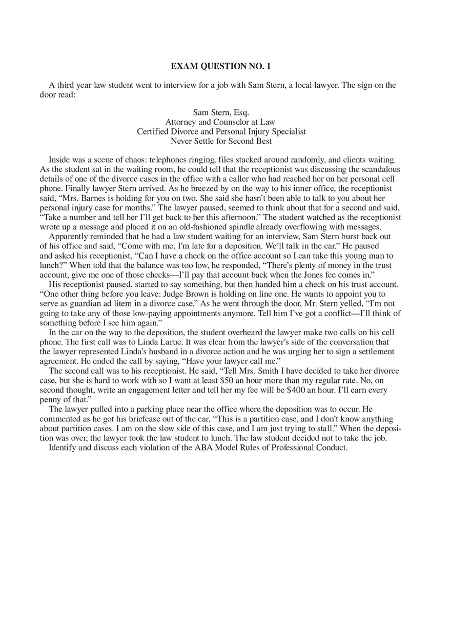 Professional Responsibility Guide Part 9 - Page 2