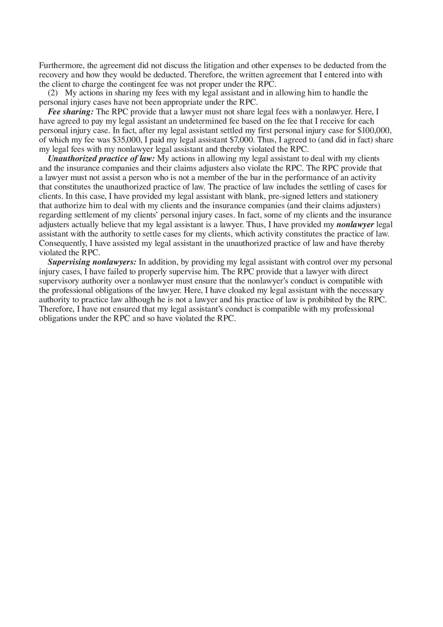 Professional Responsibility Guide Part 9 - Page 3