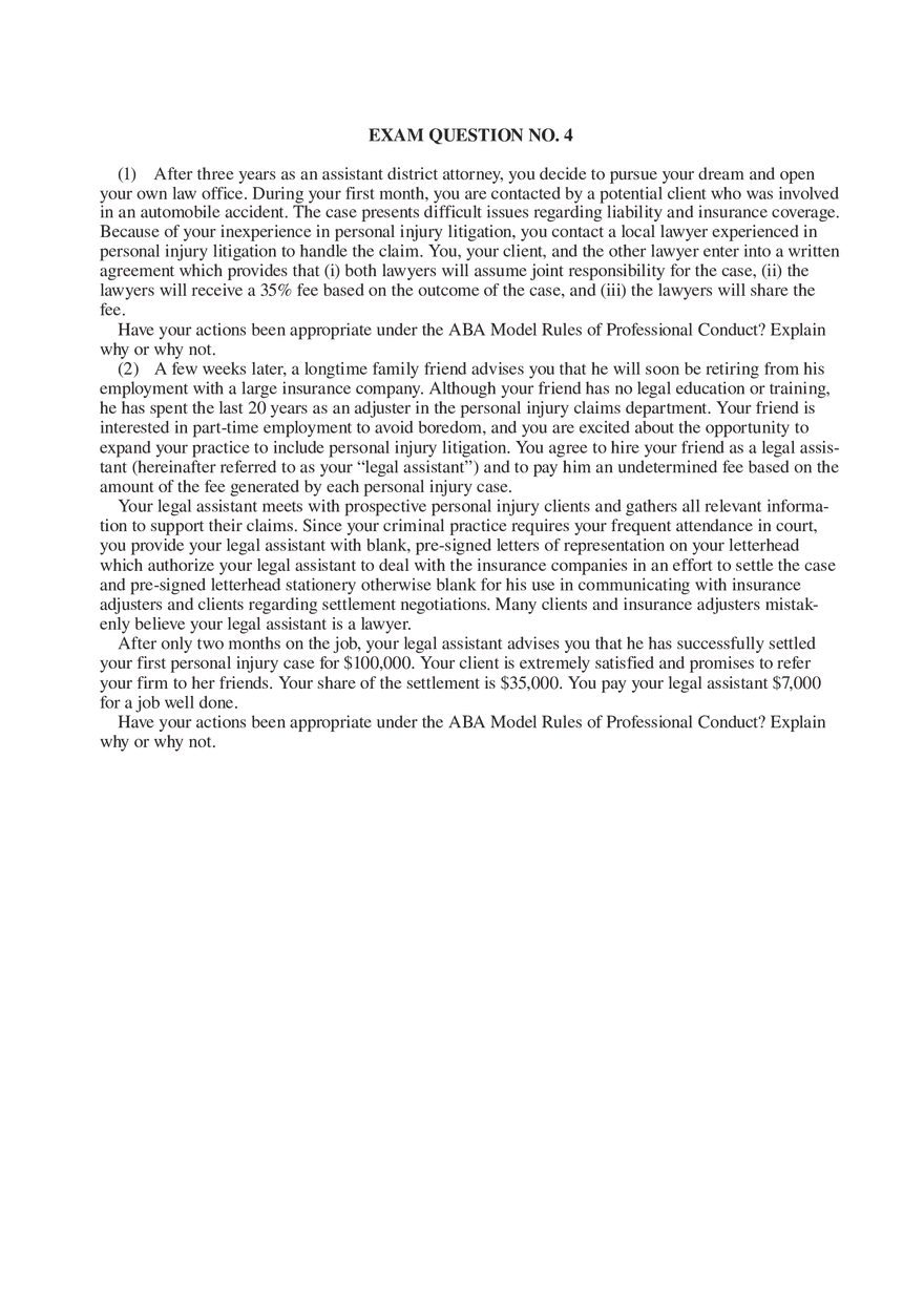 Professional Responsibility Guide Part 9 - Page 6