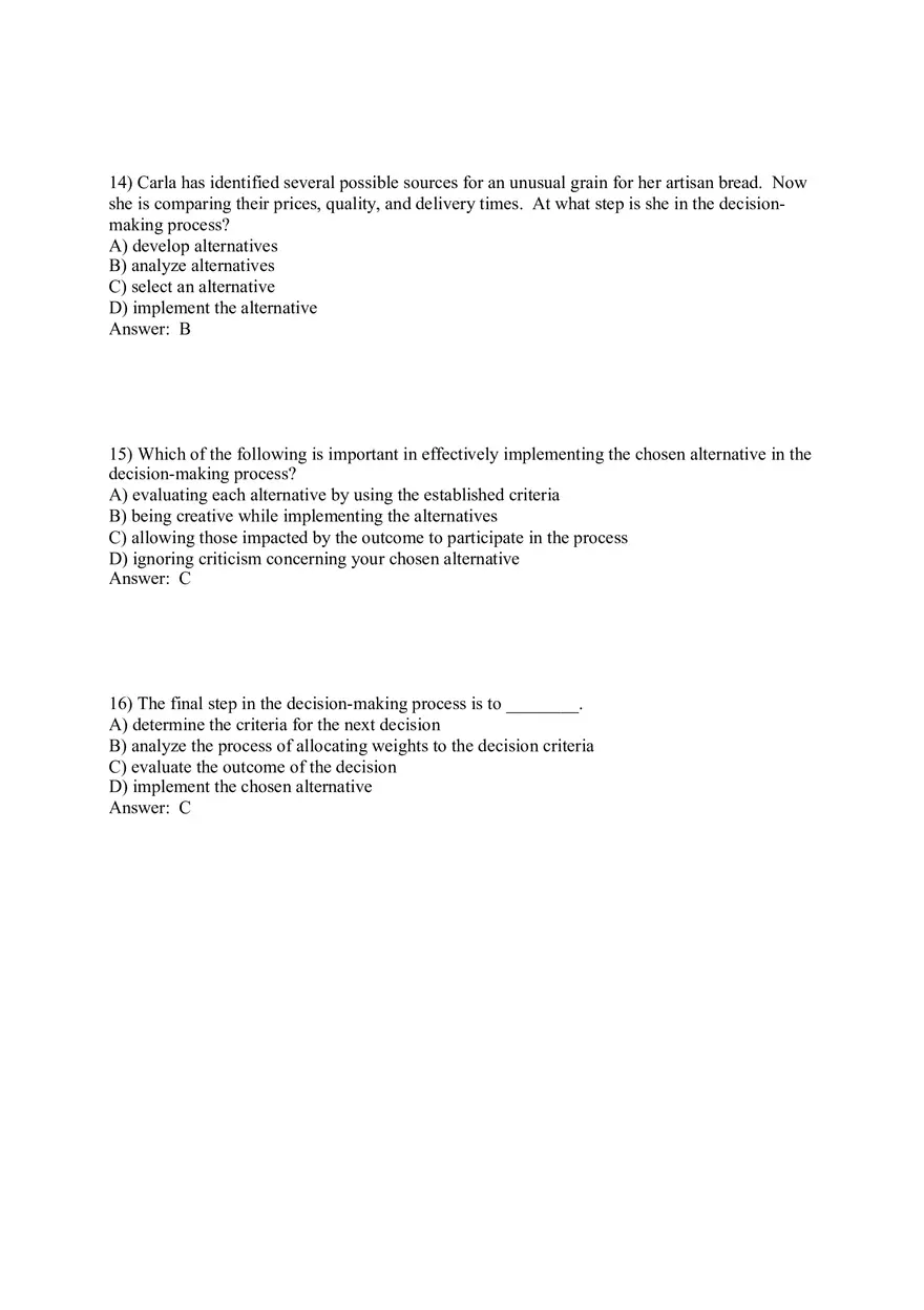 Managers as Decision Makers Part 1 - Page 7