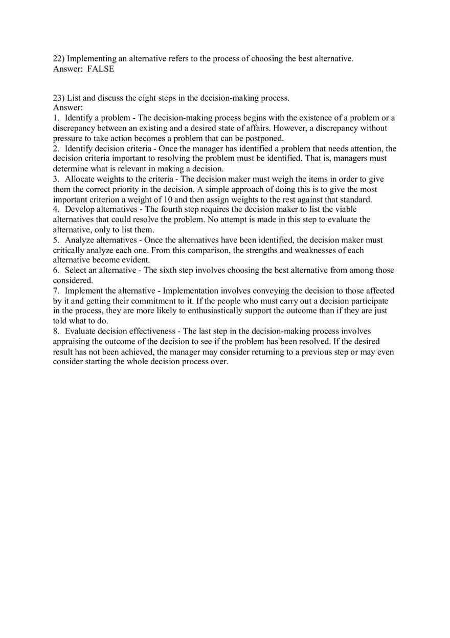 Managers as Decision Makers Part 1 - Page 9