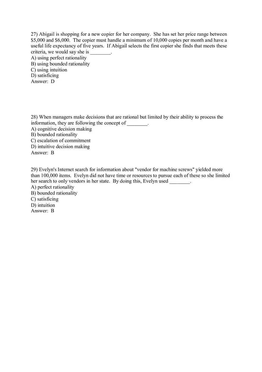 Managers as Decision Makers Part 1 - Page 11