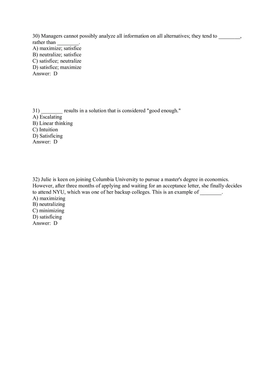 Managers as Decision Makers Part 1 - Page 12