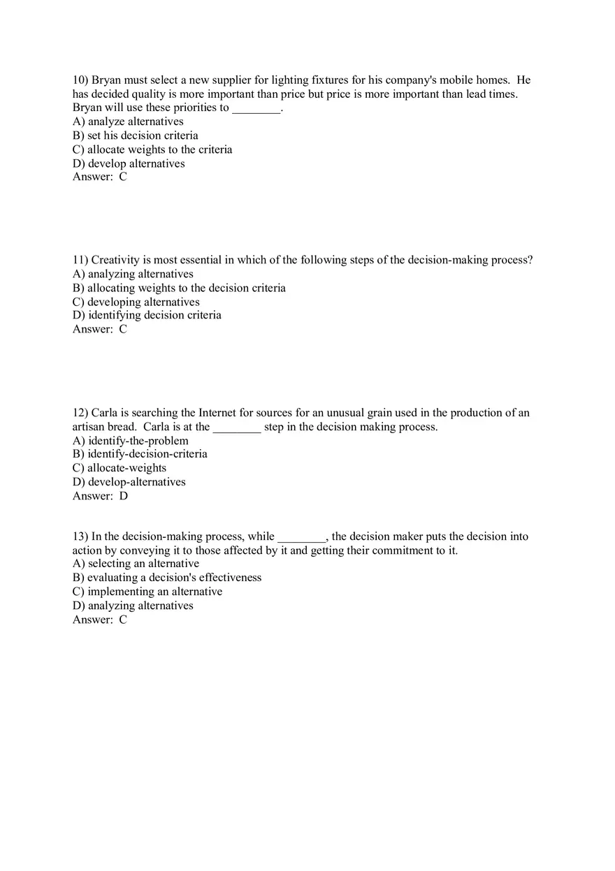 Managers as Decision Makers Part 1 - Page 6