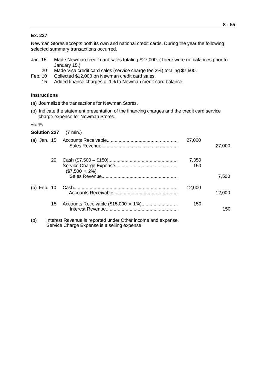 Accounting for Receivables Answer Key Part 6 - Page 4