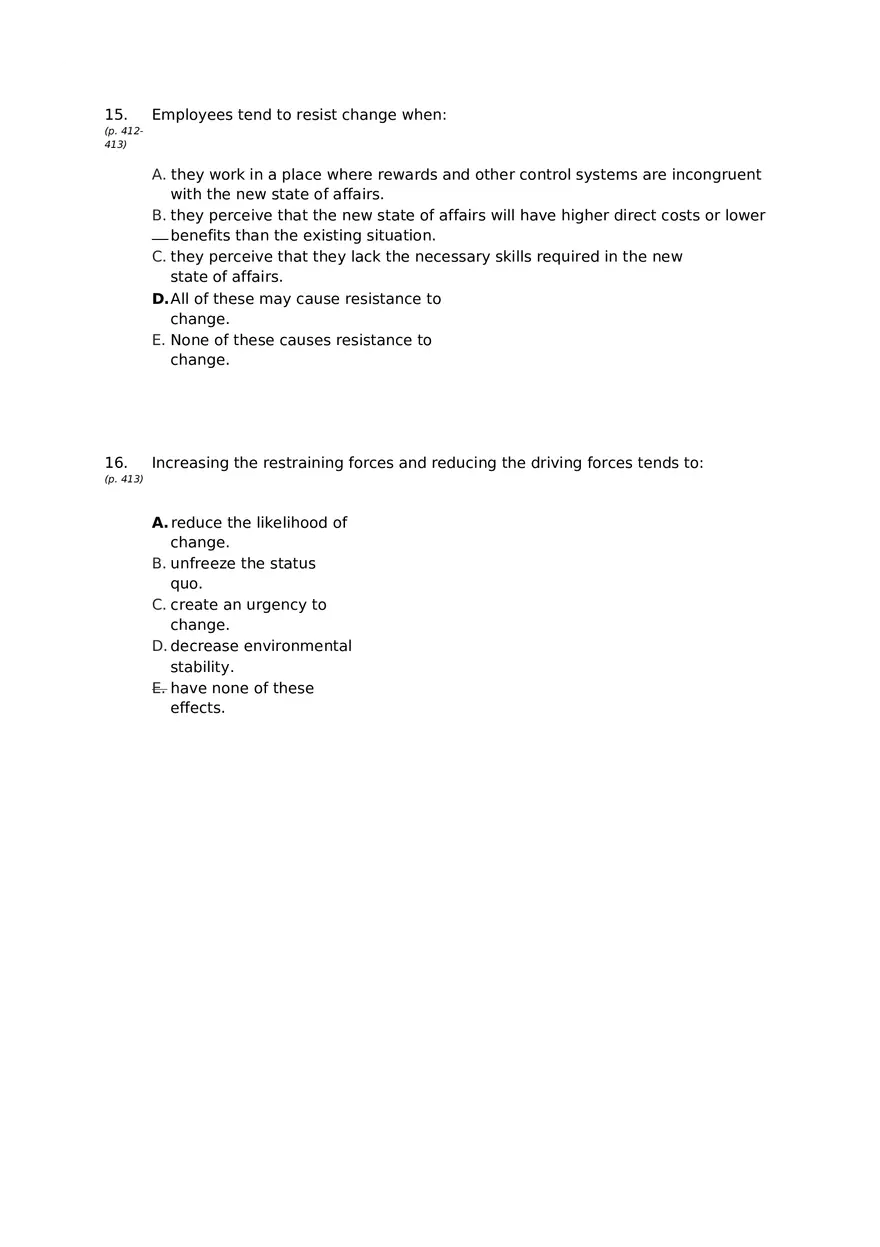 Chapter 15 Organizational Change Answer Key 1 - Page 8