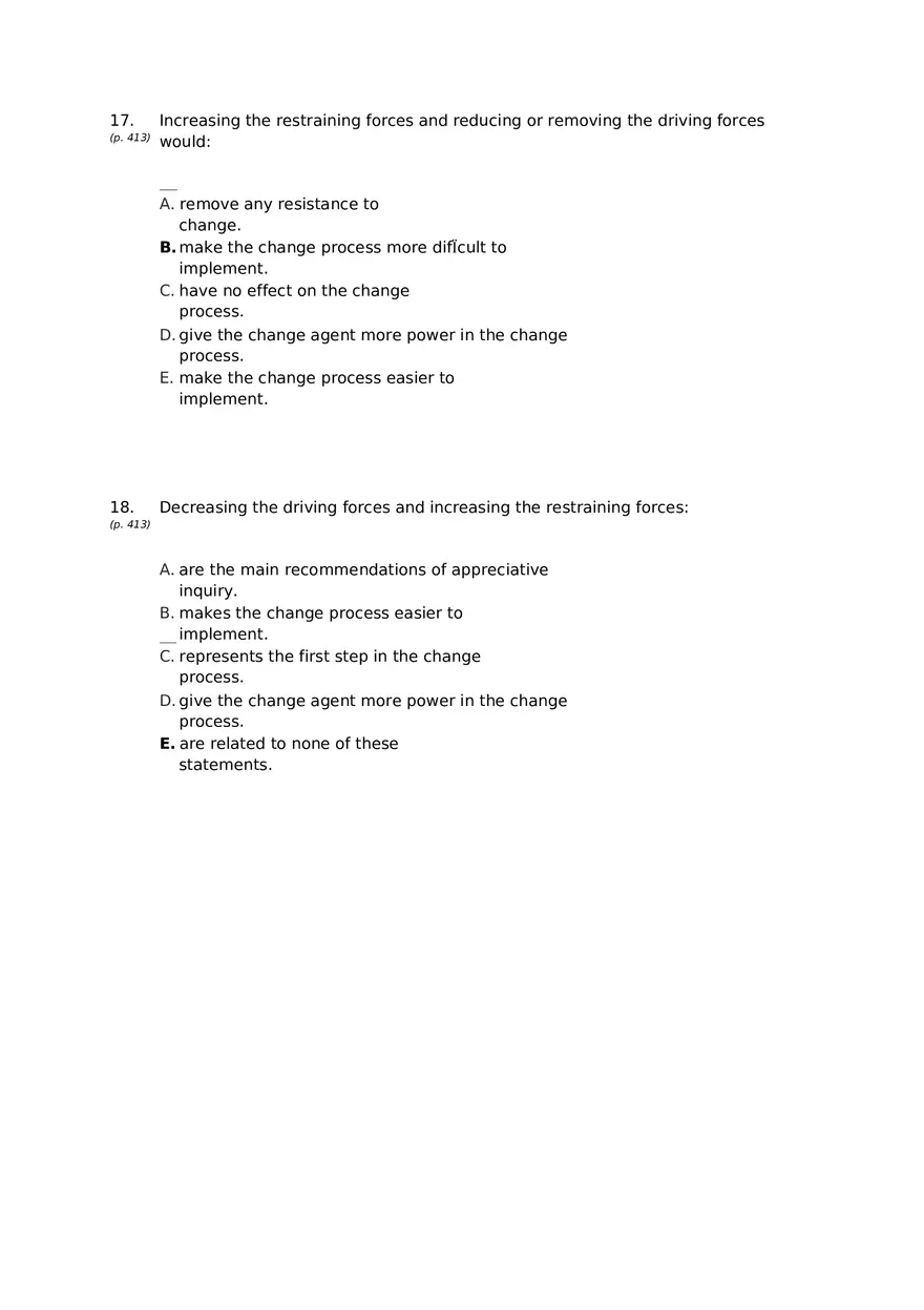 Chapter 15 Organizational Change Answer Key 1 - Page 9