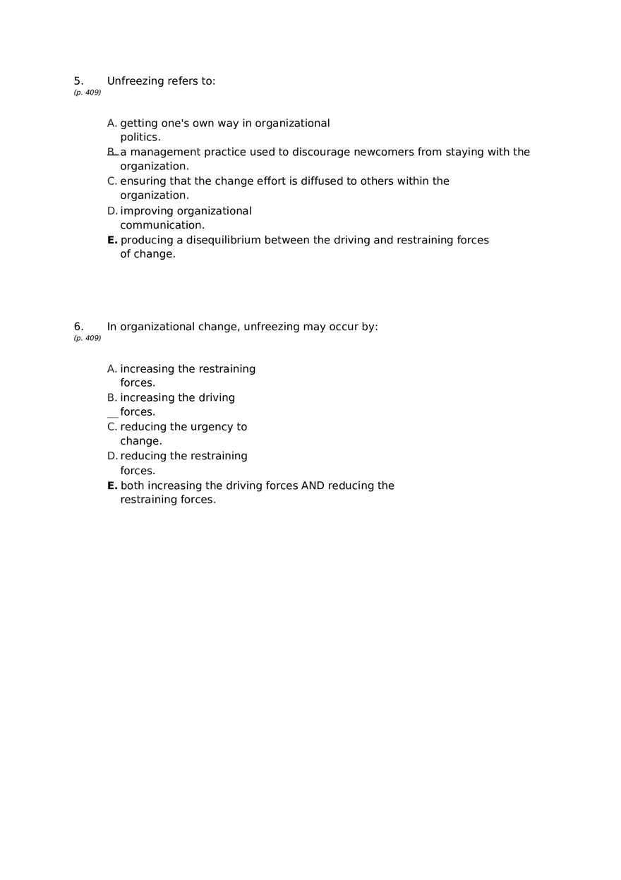 Chapter 15 Organizational Change Answer Key 1 - Page 3