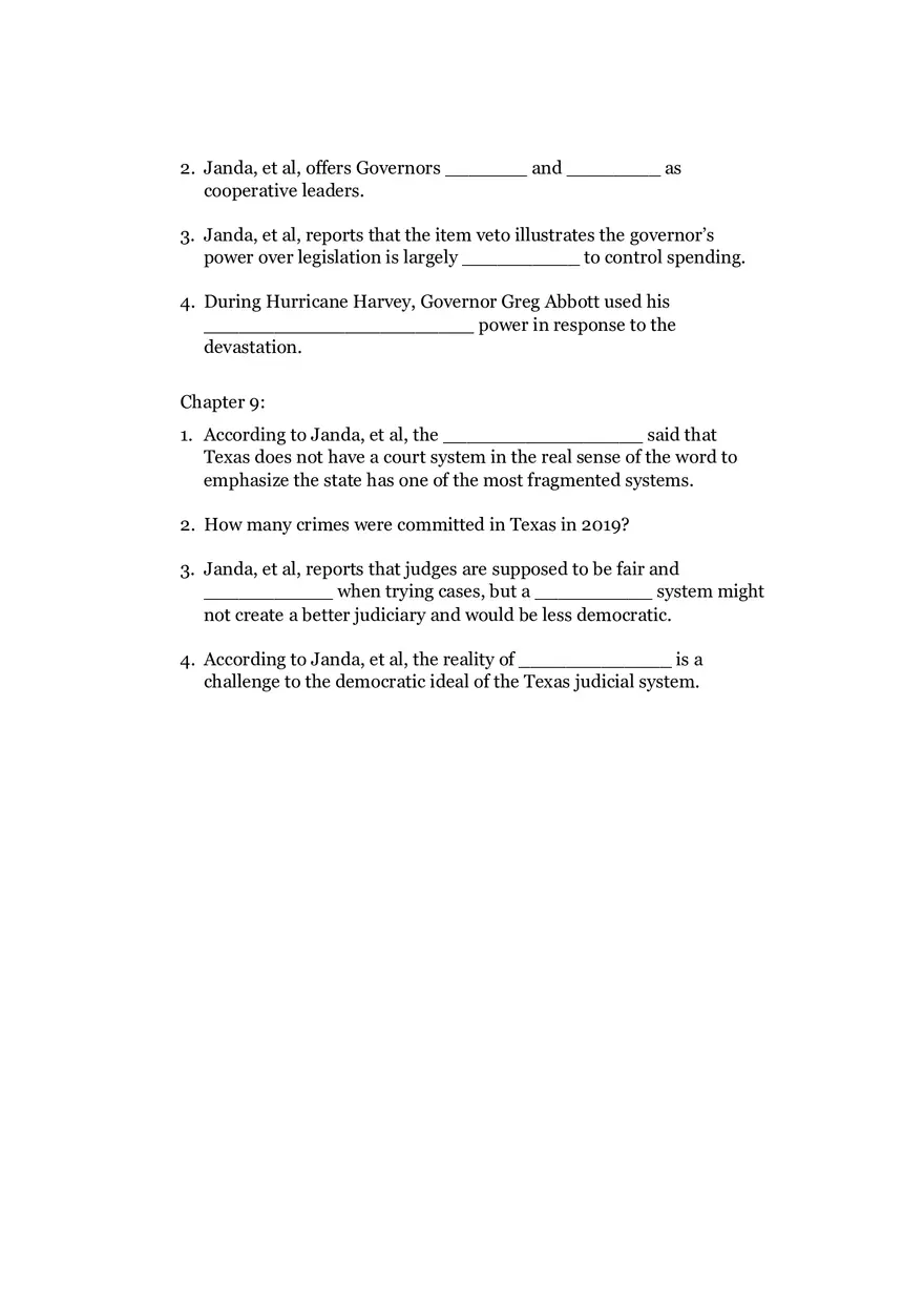 Test 3 Questions From Texas Politics - Page 4