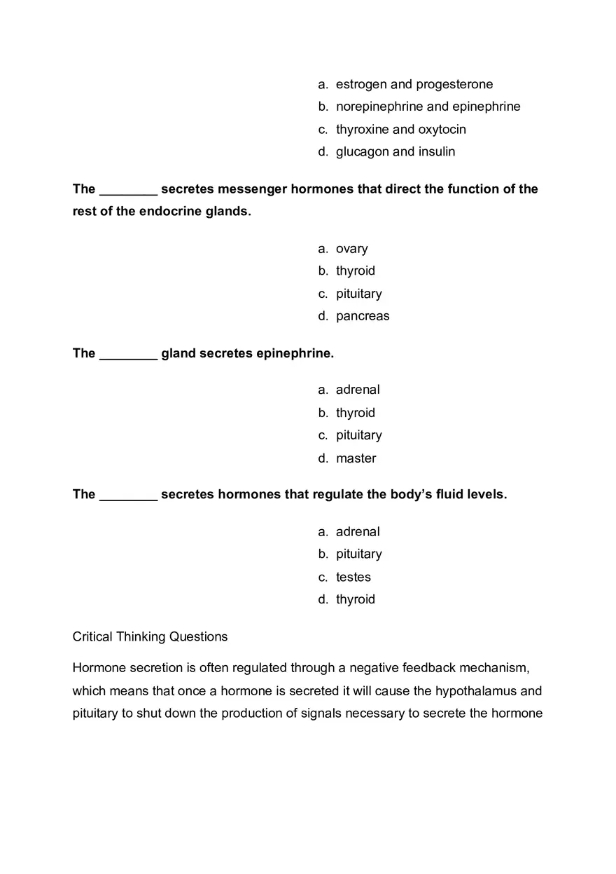 Biopsychology - Practice Test Answers - Page 8