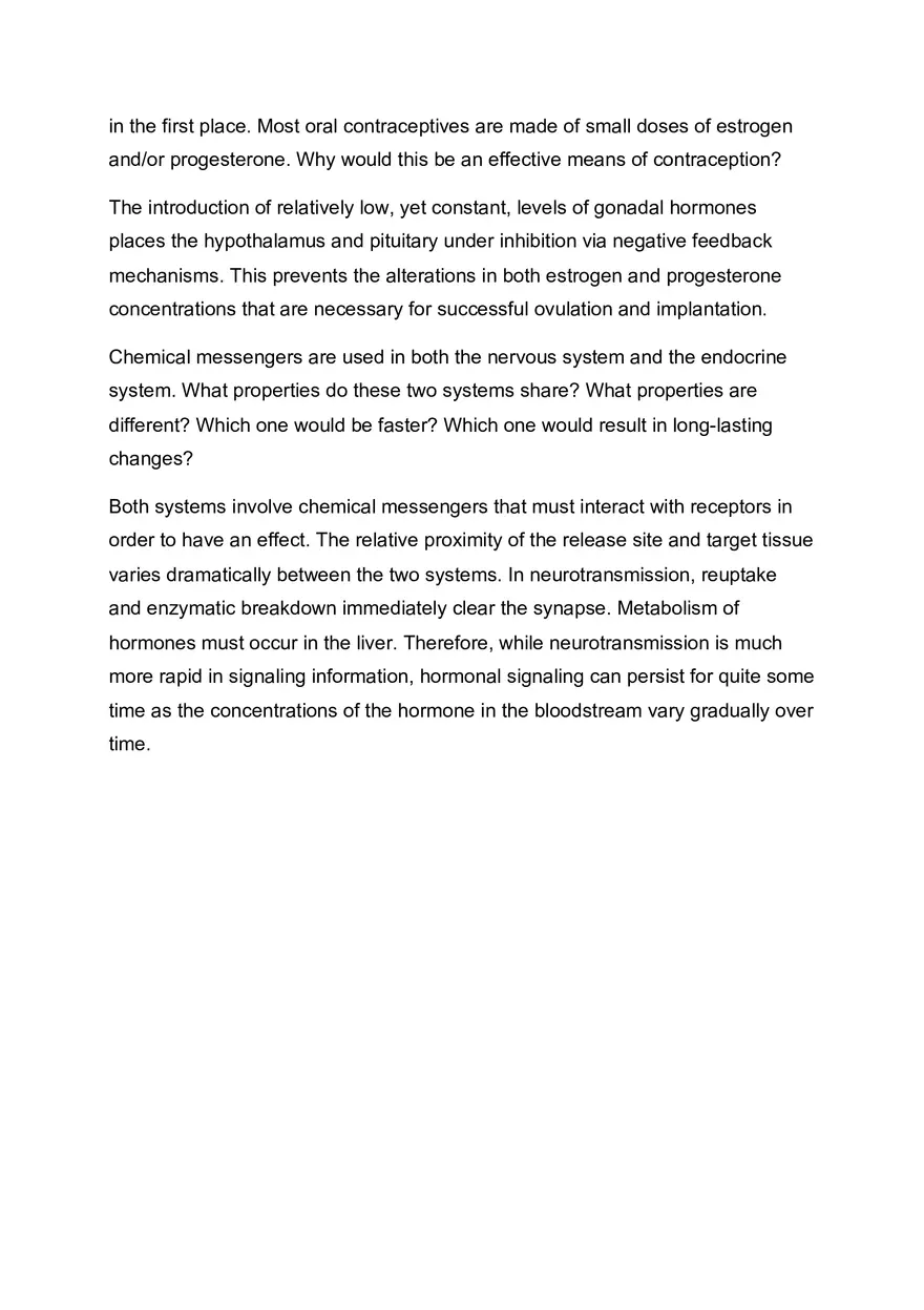 Biopsychology - Practice Test Answers - Page 9
