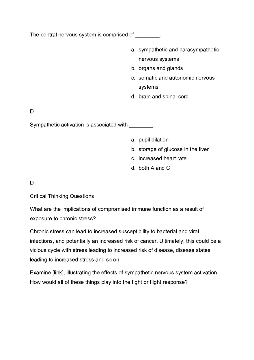 Biopsychology - Practice Test Answers - Page 5