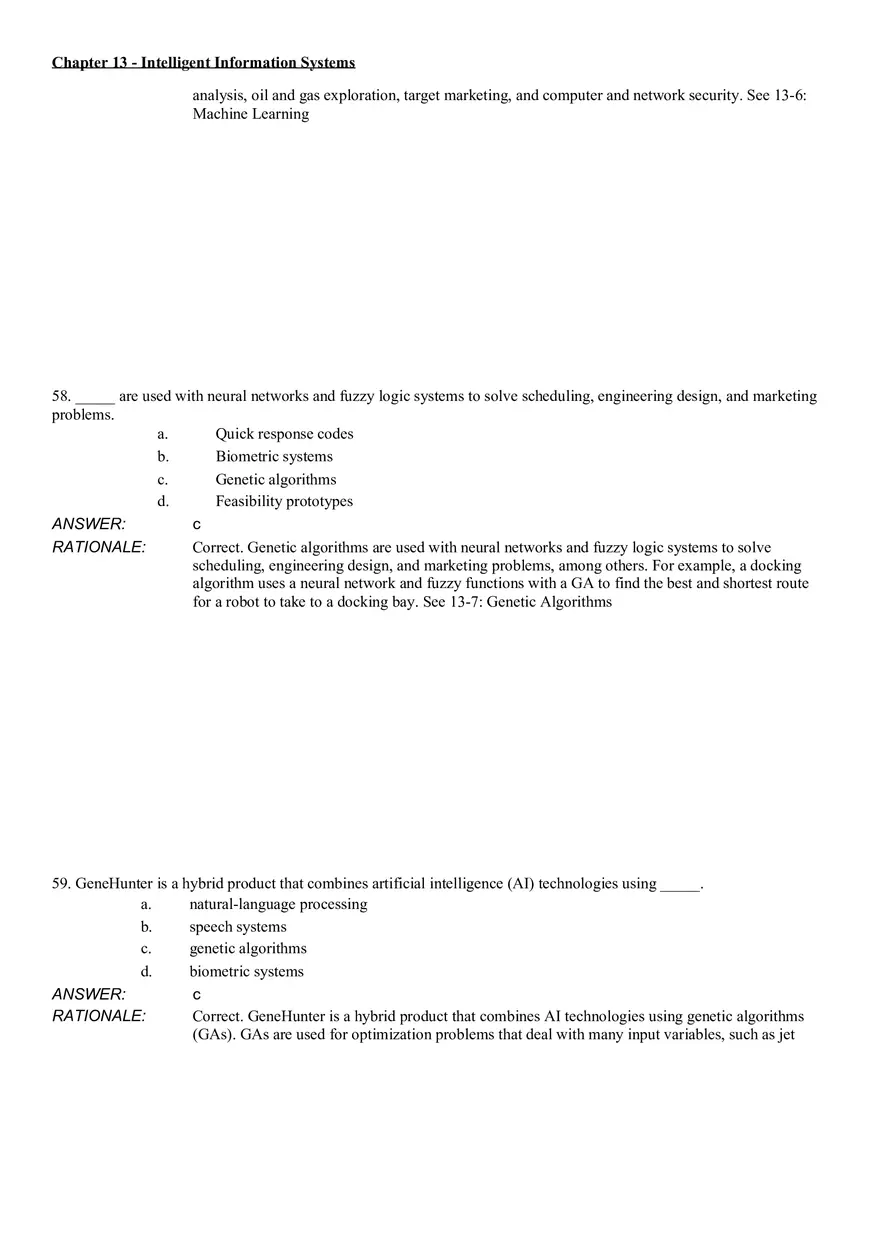 Intelligent Information Systems Answer Key 3 - Page 8