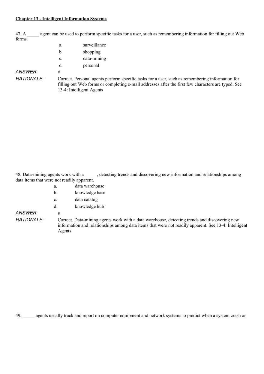 Intelligent Information Systems Answer Key 3 - Page 3
