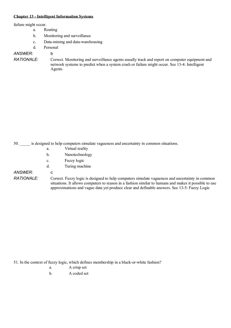 Intelligent Information Systems Answer Key 3 - Page 4
