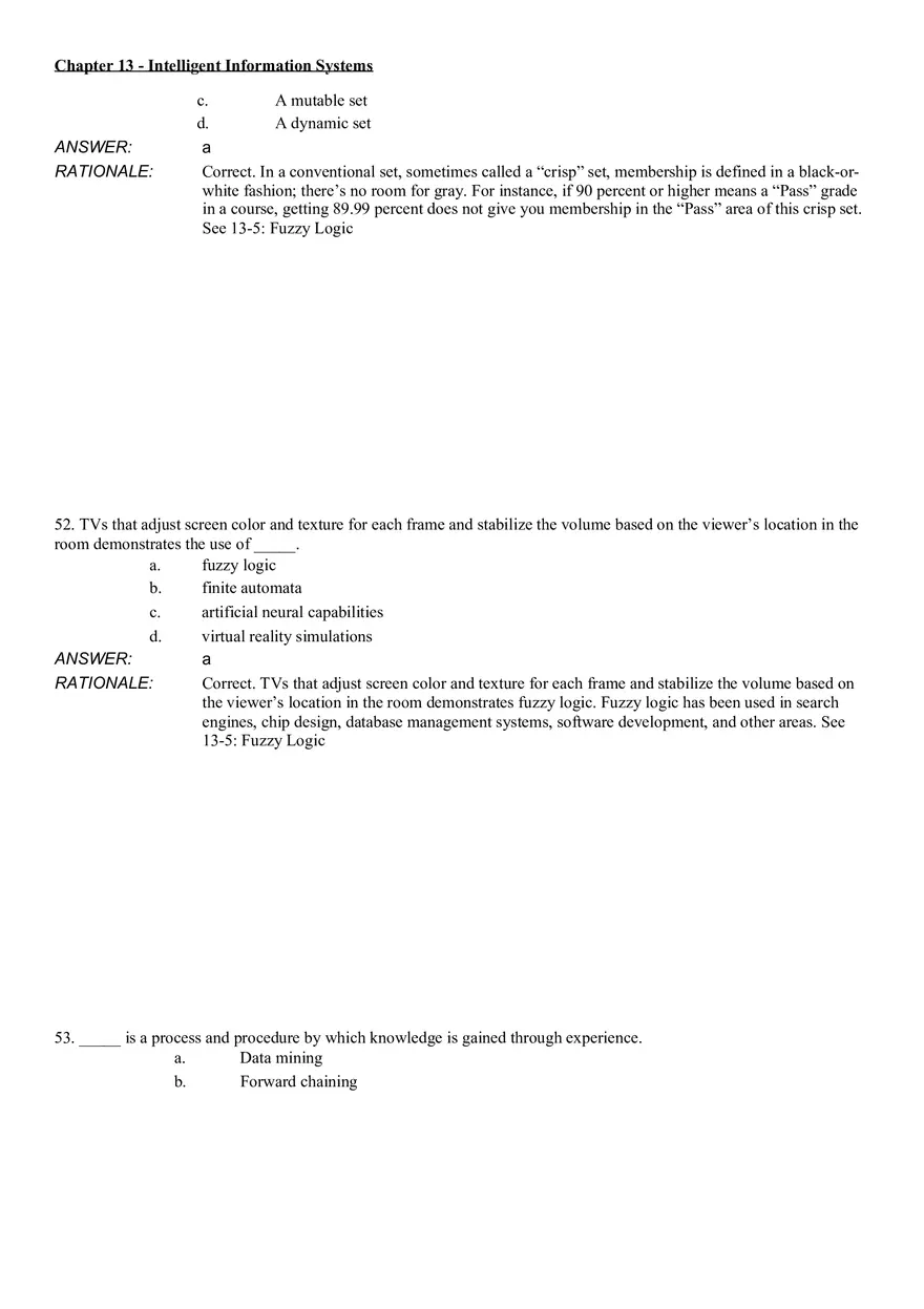 Intelligent Information Systems Answer Key 3 - Page 5