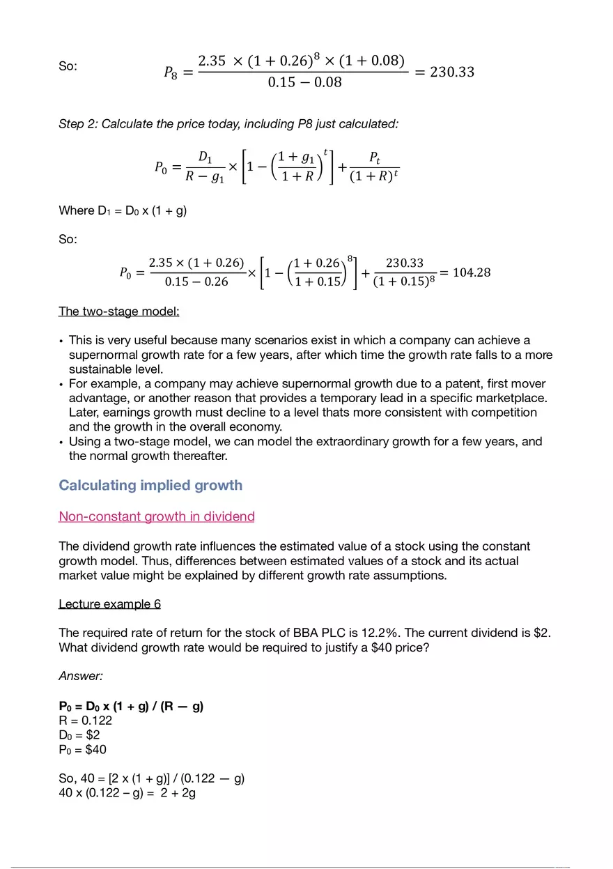 Business Finance Lecture 8 - Page 7