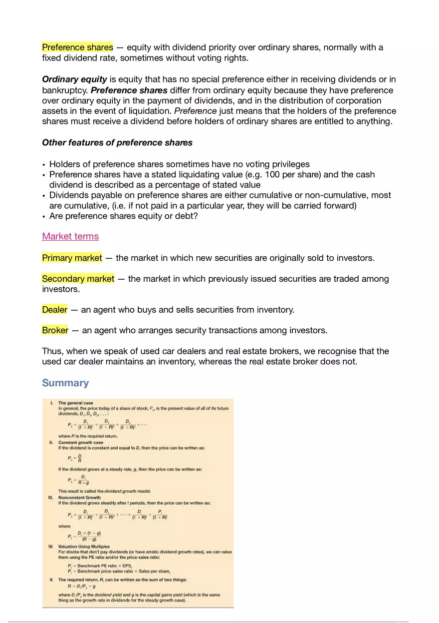 Business Finance Lecture 8 - Page 9