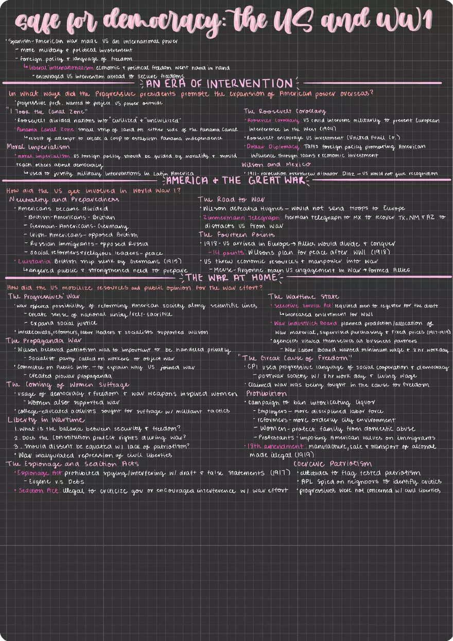 Give Me Liberty Chapter 19 Safe for Democracy and WW1 - Page 1