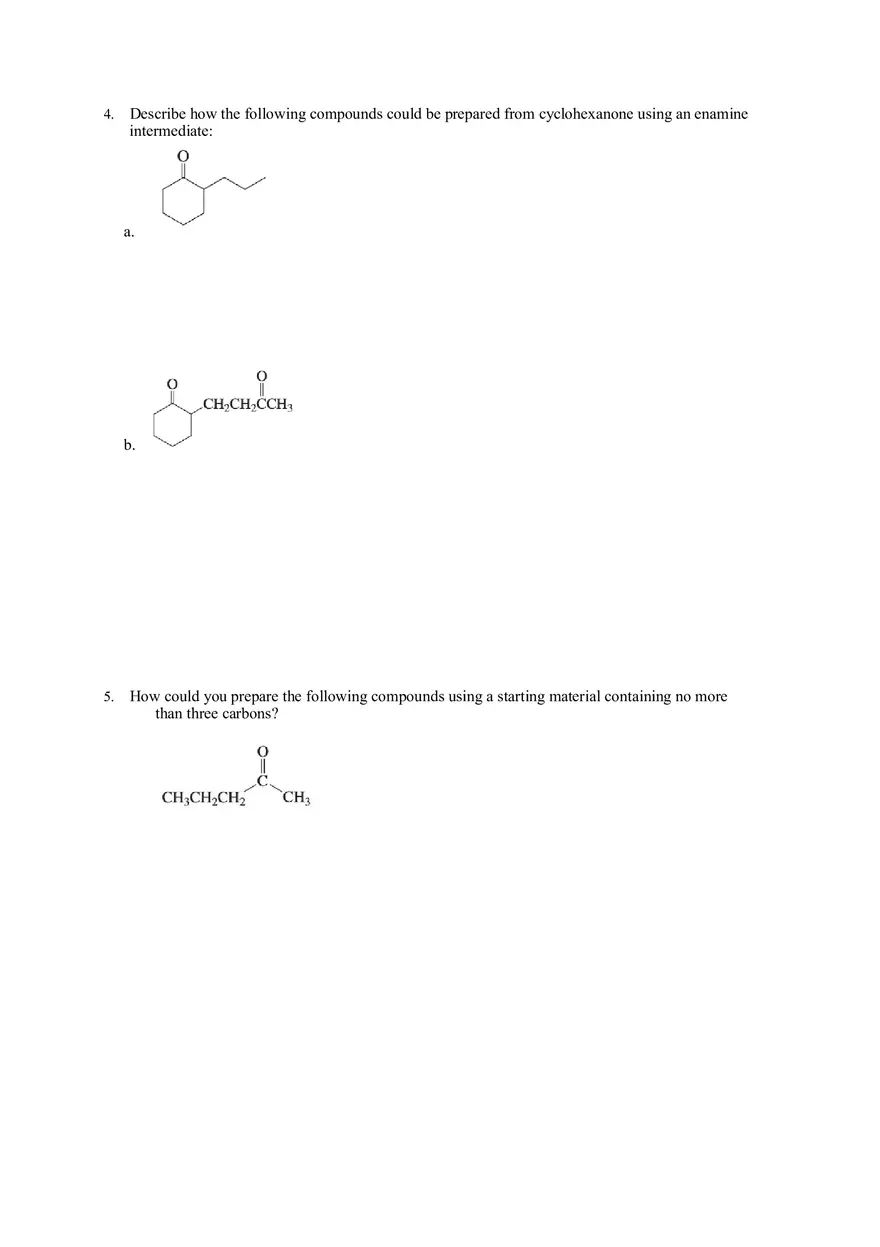 Reactions at Alpha Carbon HW - Page 2