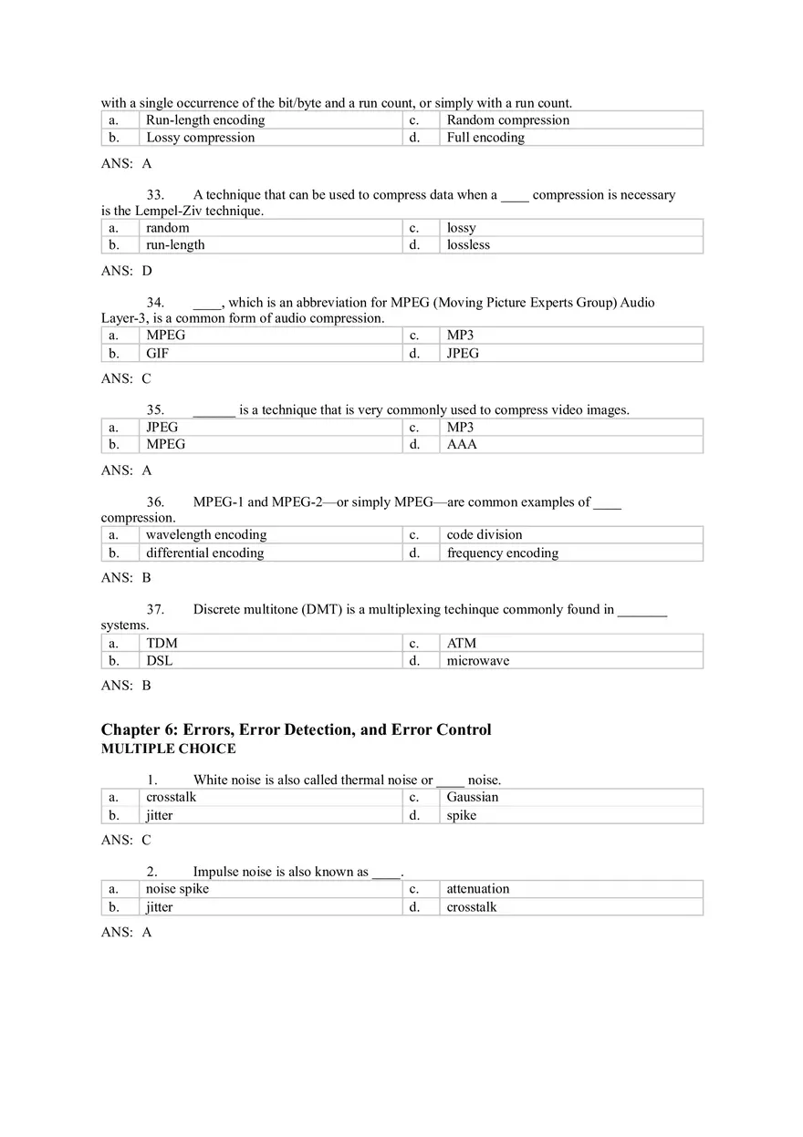 Introduction to Computer Networks Answer Key Part 3 - Page 3