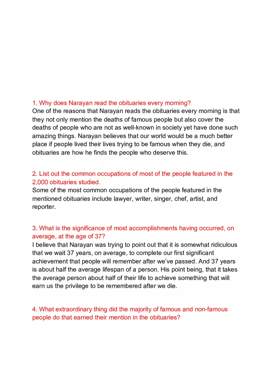 Obituaries Practice Guide - Page 1