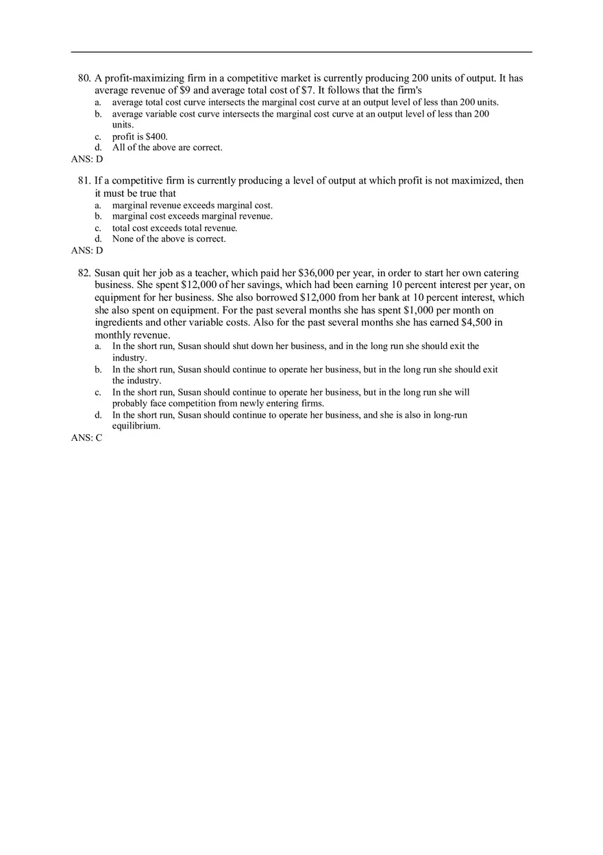 Chapter 14 Firms in Competitive Markets Answer Key Part 4 - Page 3
