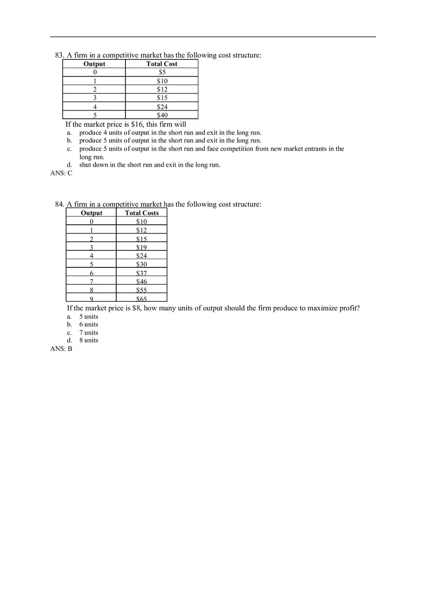 Chapter 14 Firms in Competitive Markets Answer Key Part 4 - Page 4