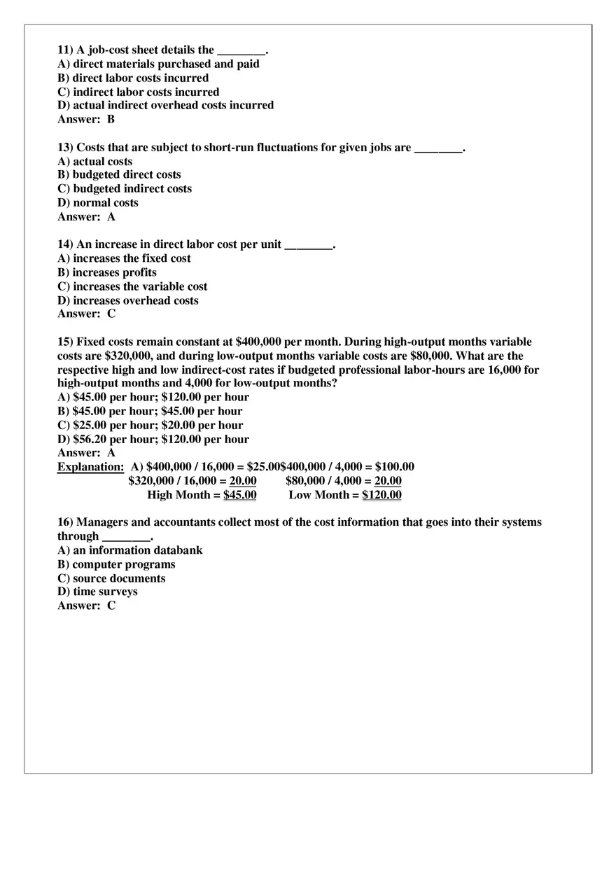 Chapter 4 Job Costing Answer Key Part 1 - Page 10