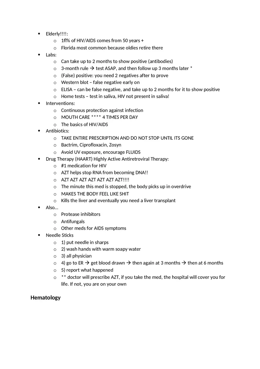 Adult Health HESI Study Guide Part 1 - Page 15