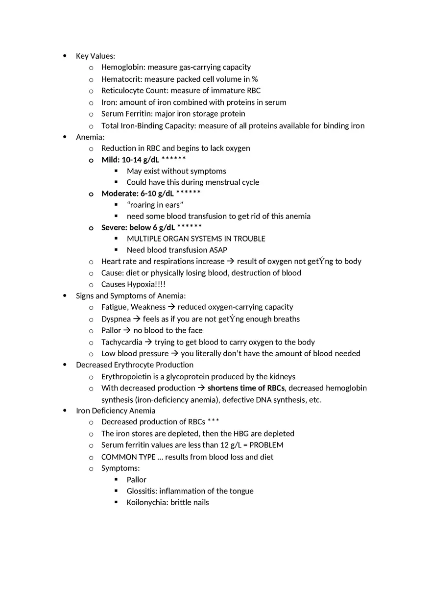 Adult Health HESI Study Guide Part 1 - Page 16