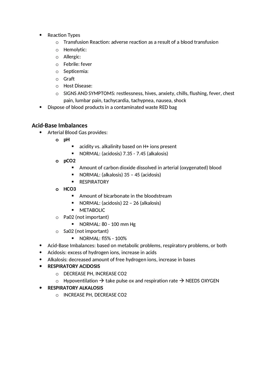 Adult Health HESI Study Guide Part 1 - Page 2