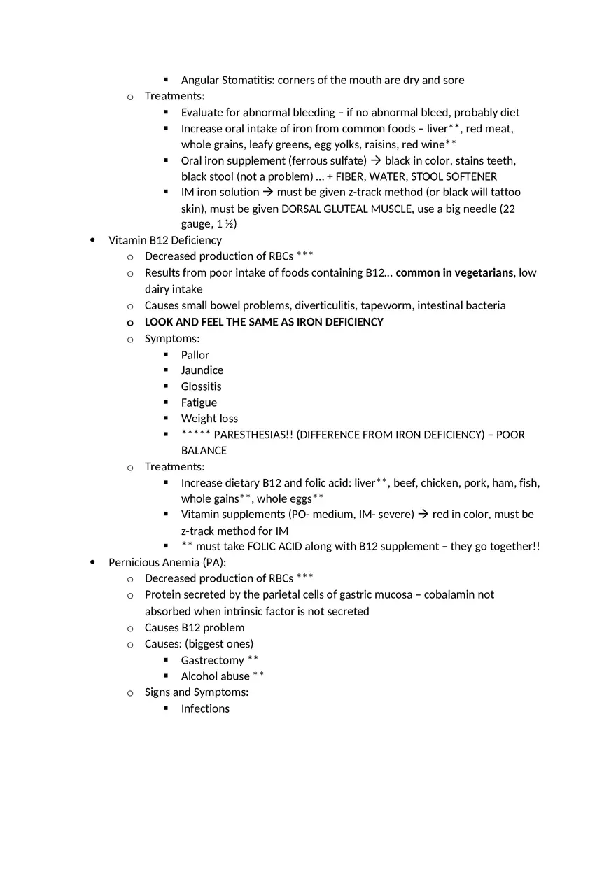 Adult Health HESI Study Guide Part 1 - Page 3
