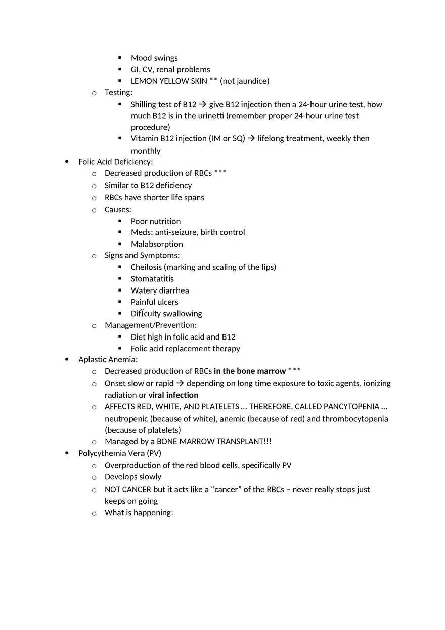 Adult Health HESI Study Guide Part 1 - Page 4