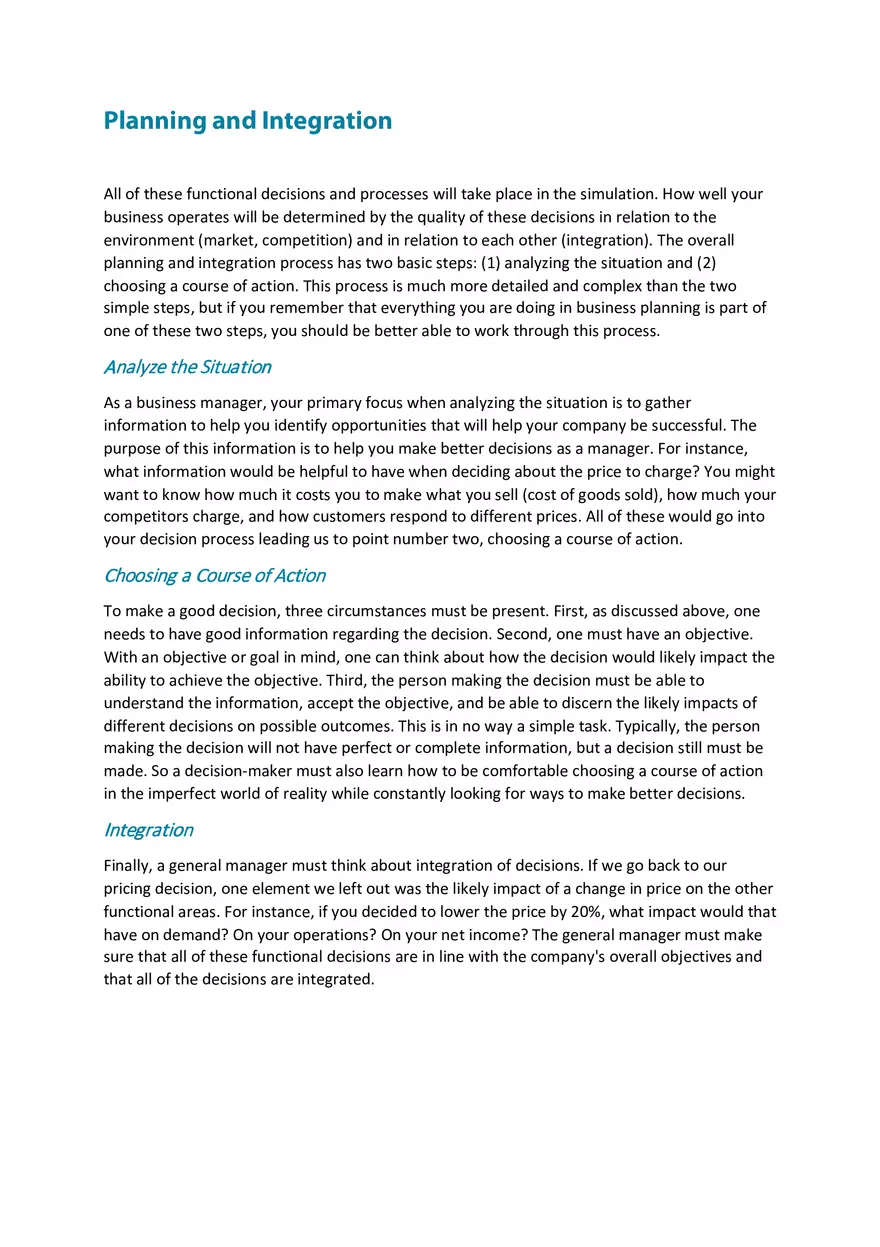 BizCafe Is a Computer Simulation Part 3 - Page 7