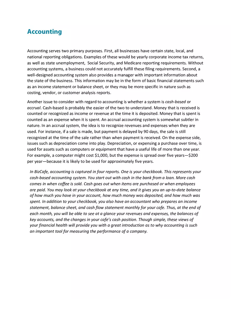 BizCafe Is a Computer Simulation Part 3 - Page 6