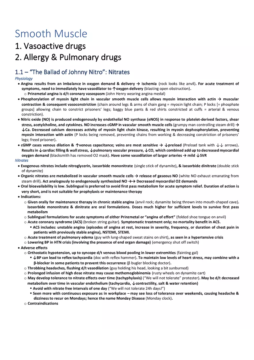 Sketchy Pharmacology - Smooth Muscle - Page 1