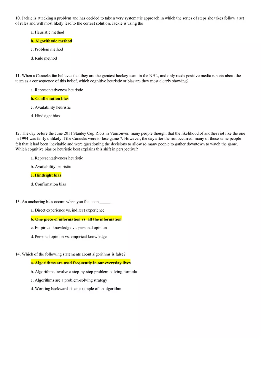 Cognition Practice Quiz 2 - Page 3