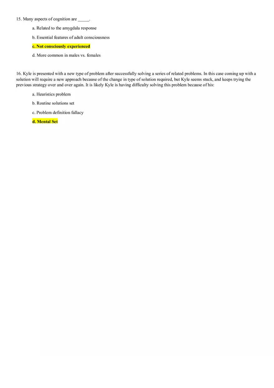 Cognition Practice Quiz 2 - Page 4