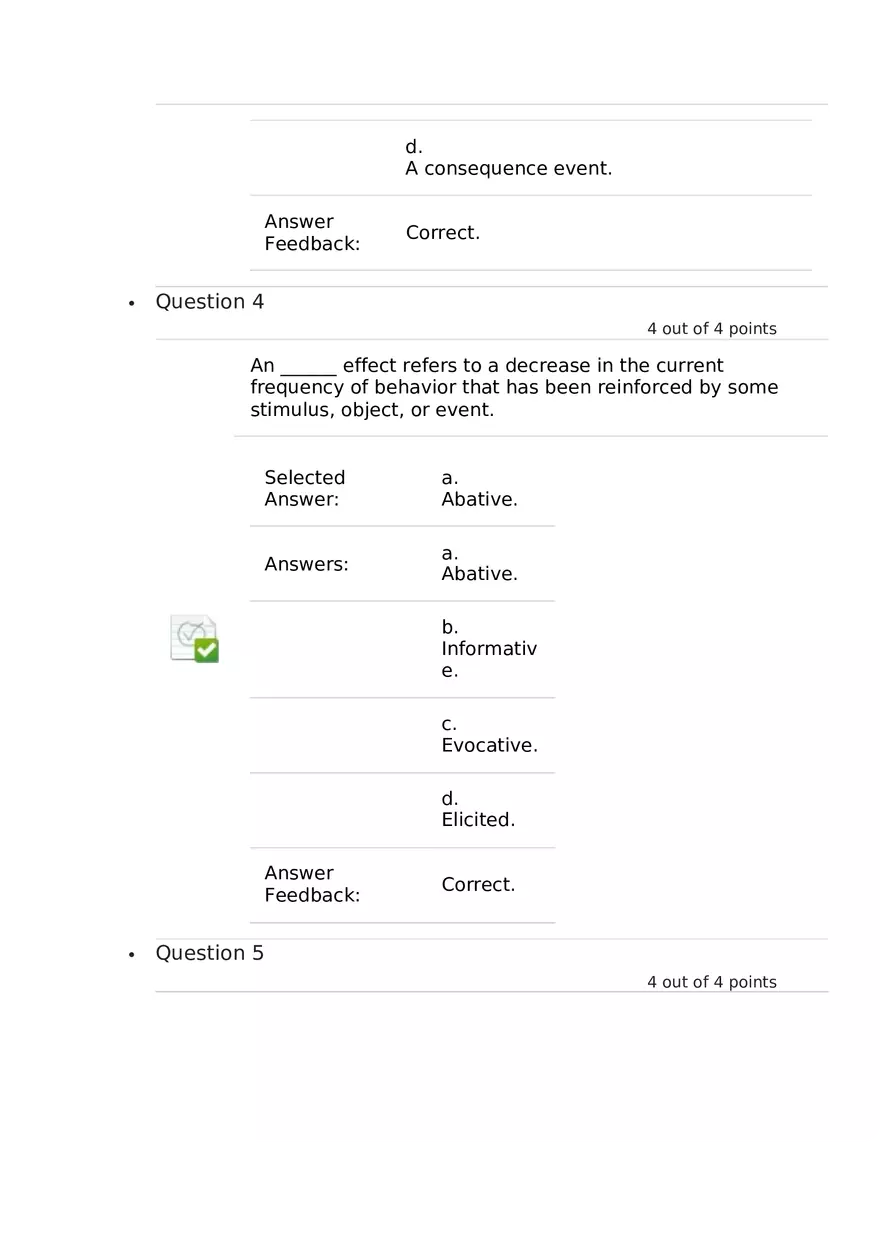 Advanced Concepts in Applied Behavior Analysis 1-13 Answers - Page 3
