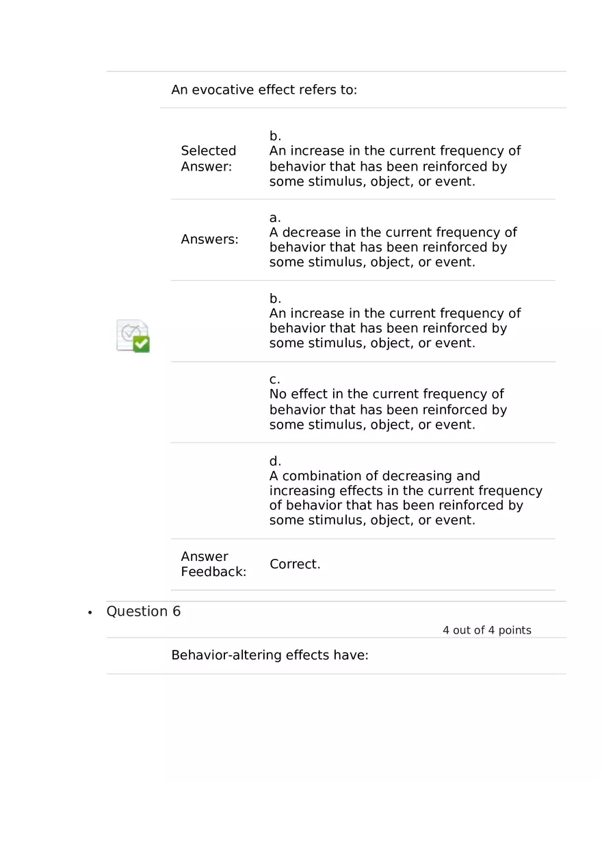 Advanced Concepts in Applied Behavior Analysis 1-13 Answers - Page 4