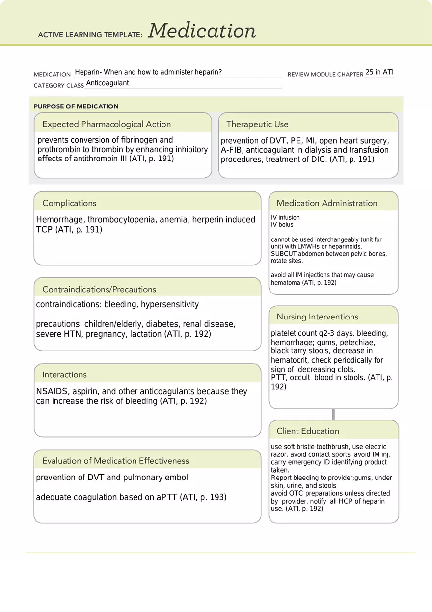 ATI Heparin - Page 1