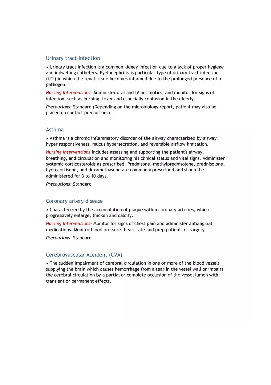 List of Medical Diseases, Conditions - Page 7