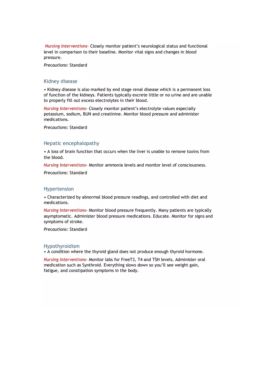 List of Medical Diseases, Conditions - Page 8