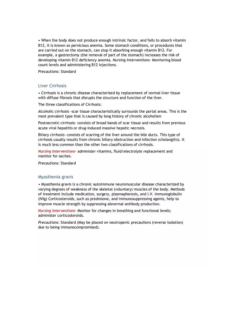 List of Medical Diseases, Conditions - Page 10