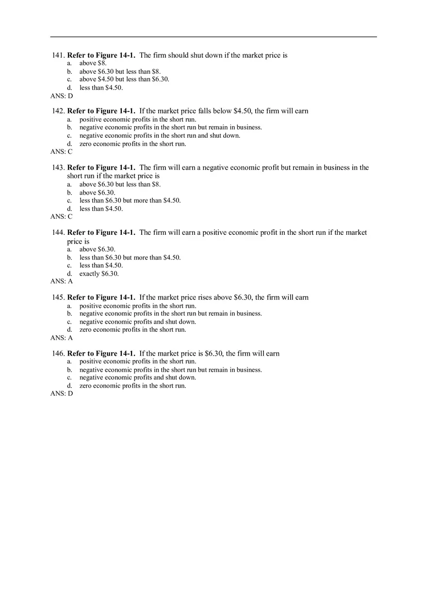 Chapter 14 Firms in Competitive Markets Answer Key Part 5 - Page 8