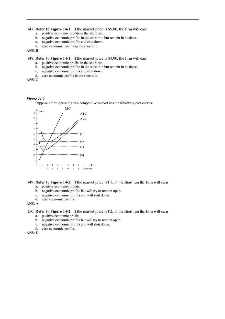 Chapter 14 Firms in Competitive Markets Answer Key Part 5 - Page 9